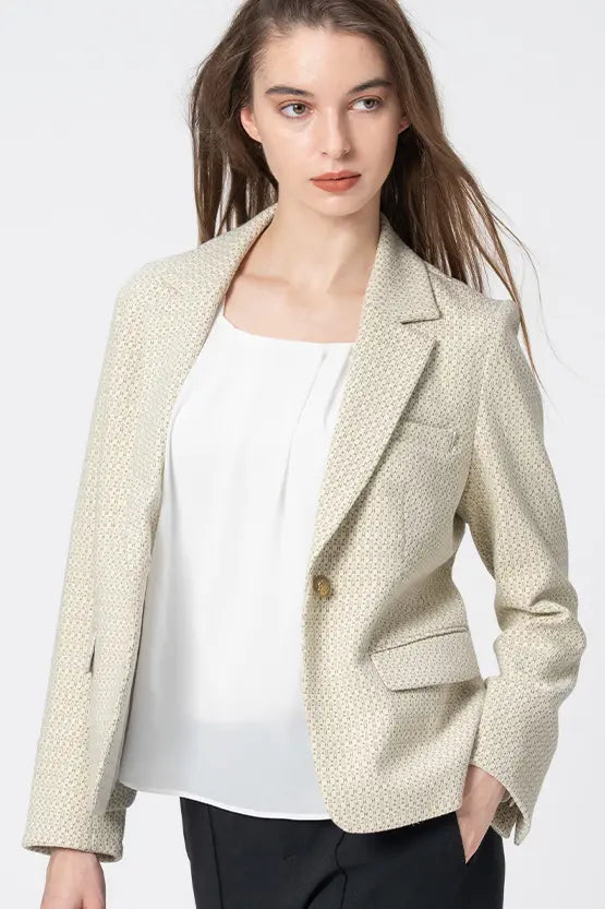 Lame Jacquard:Tailored Jacket
