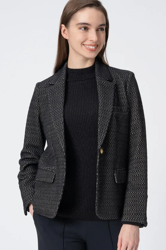 Lame Jacquard:Tailored Jacket