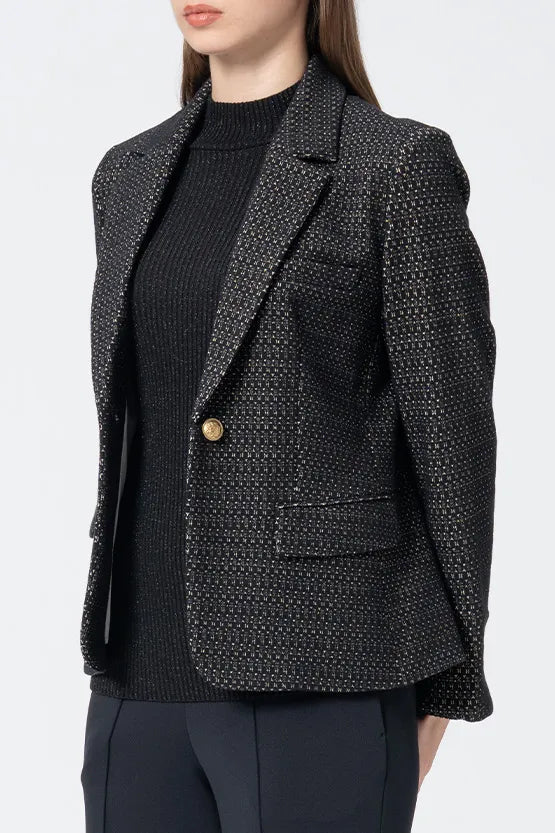 Lame Jacquard:Tailored Jacket
