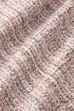 【ブークレーツイード】ノーカラーショート丈ジャケット