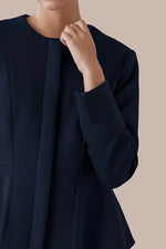 【宇宙素材】ジップペプラムジャケット