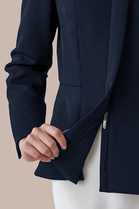 【宇宙素材】ジップペプラムジャケット