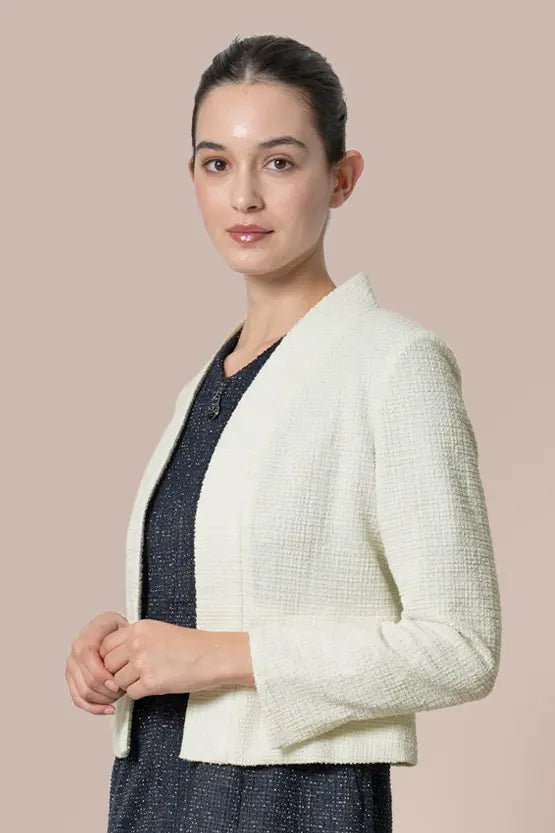 ラメツイード】ボレロ丈ジャケット– kay me