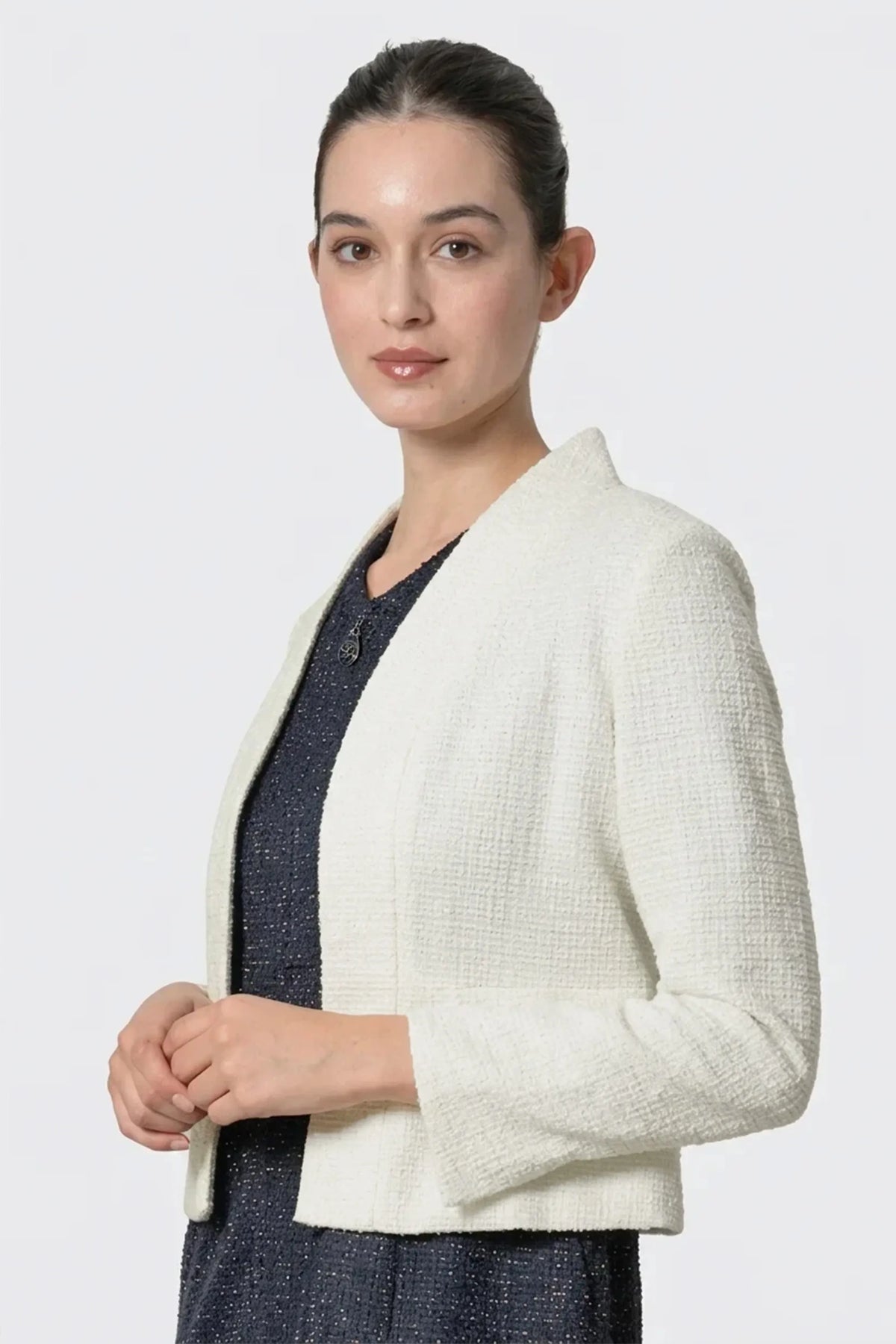 Lame Tweed: Bolero Length Jacket