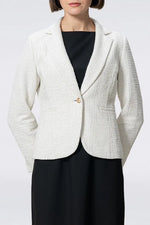 Stretch Lame Tweed:Tailored Jacket