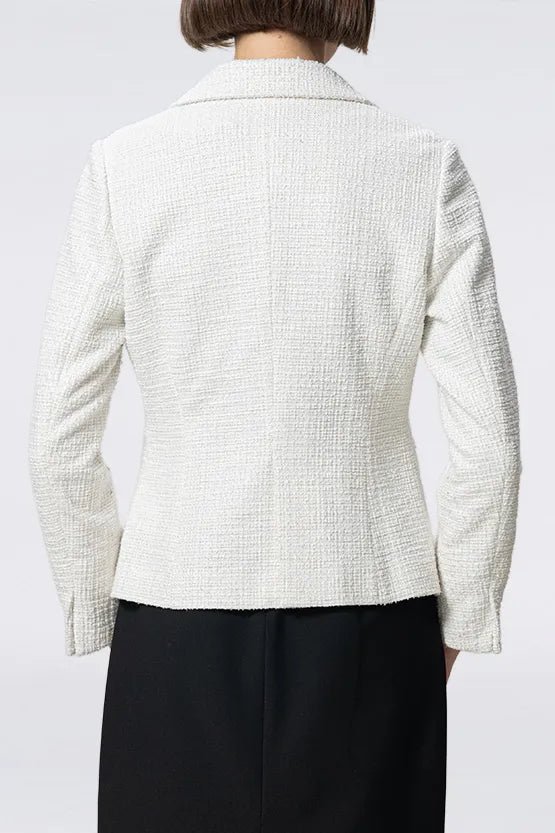 Stretch Lame Tweed:Tailored Jacket