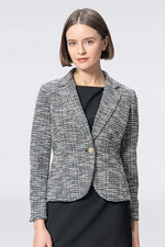 Stretch Lame Tweed:Tailored Jacket