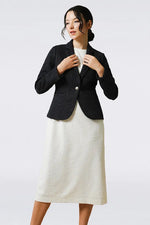 Stretch Lame Tweed:Tailored Jacket