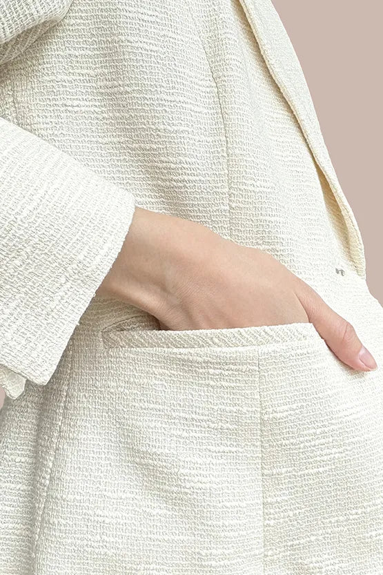 【ストレッチツイード】テーラードジャケット