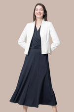 【スマートストレッチ×ストレッチジャージー】ベーシックネイビーお仕事セット