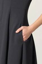 【アクティブクール】Aラインフロントジップロングワンピース