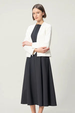 【アクティブクール】Aラインフロントジップロングワンピース