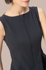 【アクティブクール】Aラインフロントジップロングワンピース