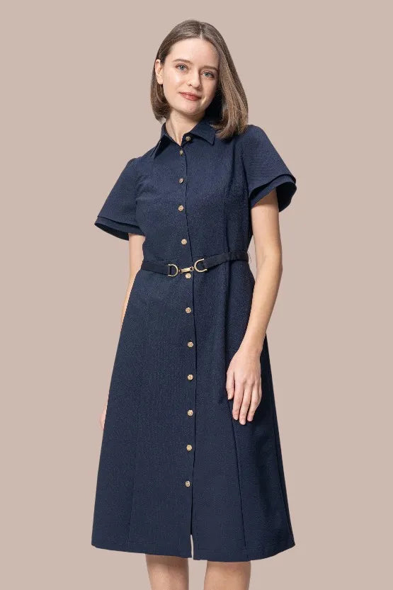 【ストレッチサッカー】シャツワンピース