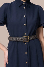 【ストレッチサッカー】シャツワンピース