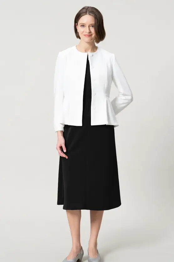 【宇宙素材】Aラインフロントジップワンピース