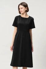 【宇宙素材】Aラインフロントジップワンピース