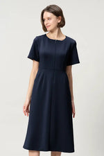 【宇宙素材】Aラインフロントジップワンピース