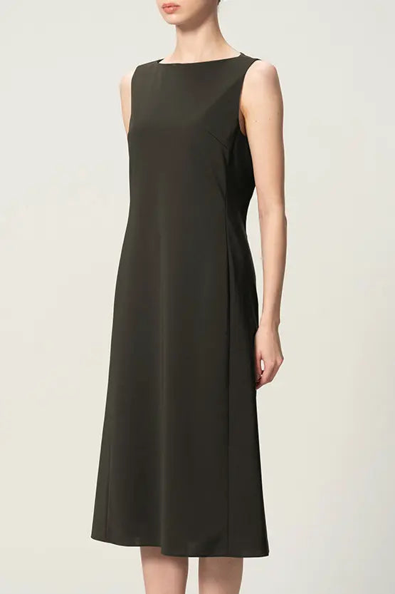 【クールテックジャージー】ミニマルワンピース‐ロング丈