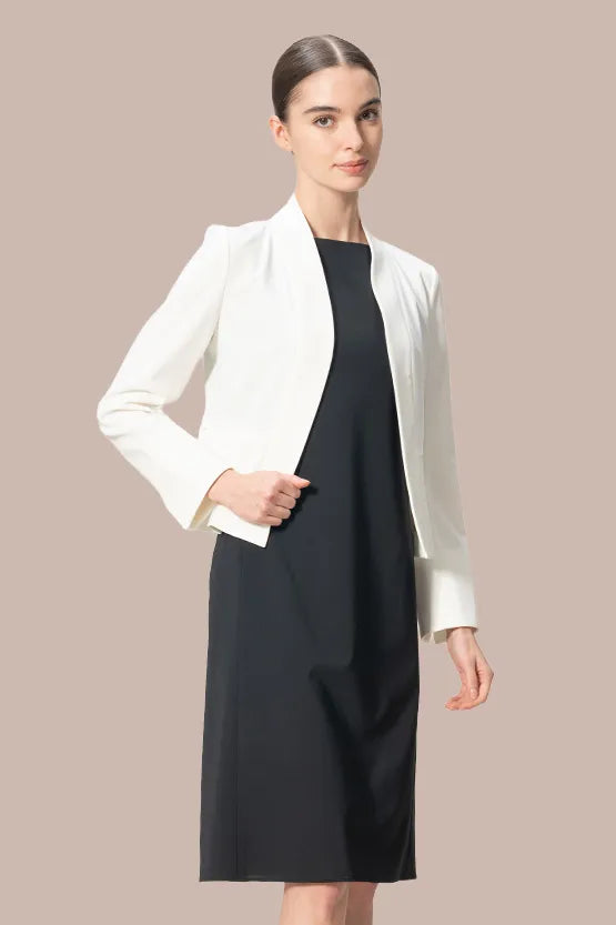 【クールテックジャージー】ミニマルワンピース‐ミディ丈