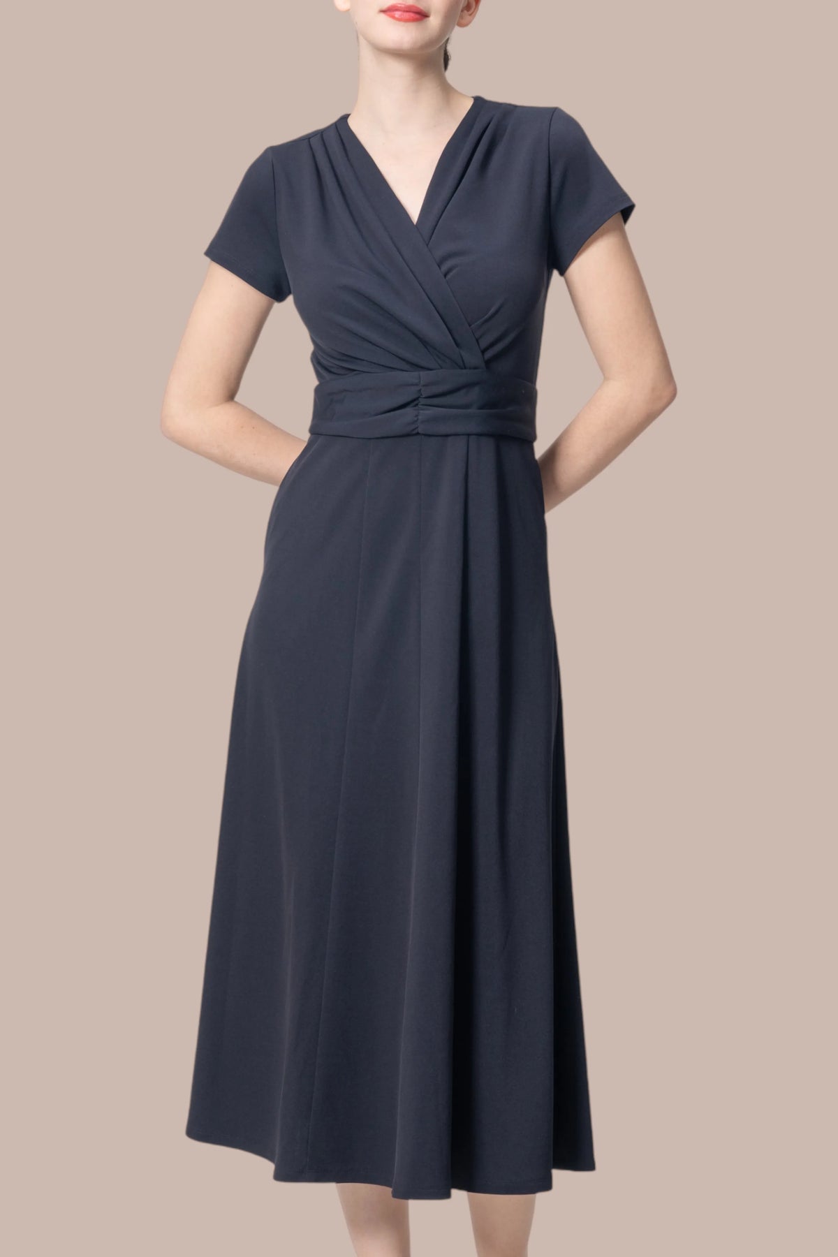 【強撚ストレッチ・接触冷感】ロングマリリンワンピース