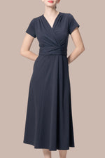 【強撚ストレッチ・接触冷感】ロングマリリンワンピース