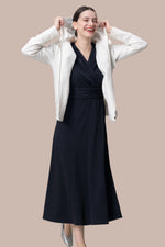 【強撚ストレッチ・接触冷感】ロングマリリンワンピース