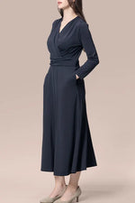 【ストレッチジャージー】ロングマリリンワンピース