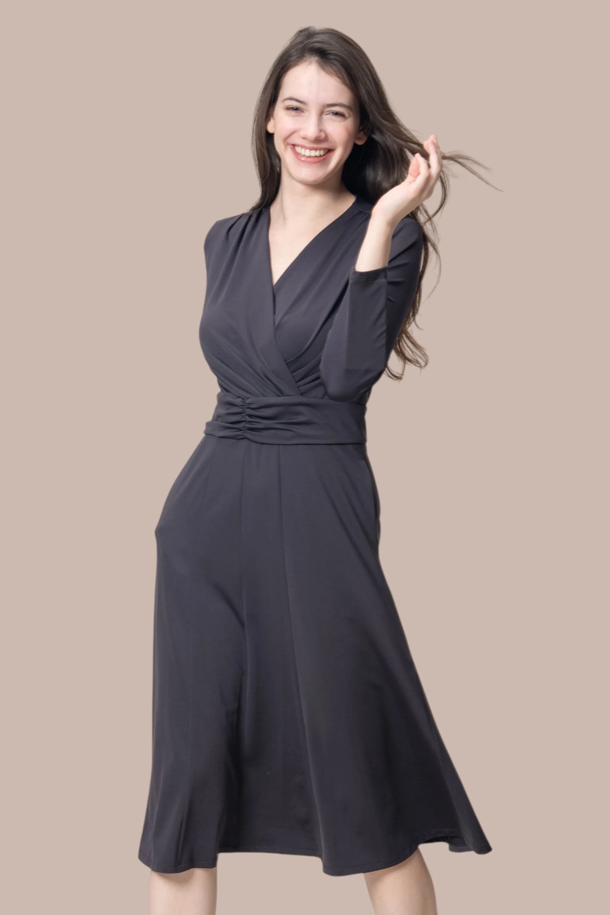 【ストレッチジャージー】ミモリンワンピース