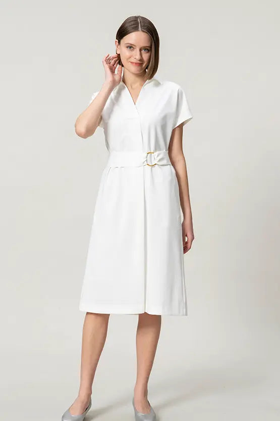 【クールテックジャージー】シャツワンピース