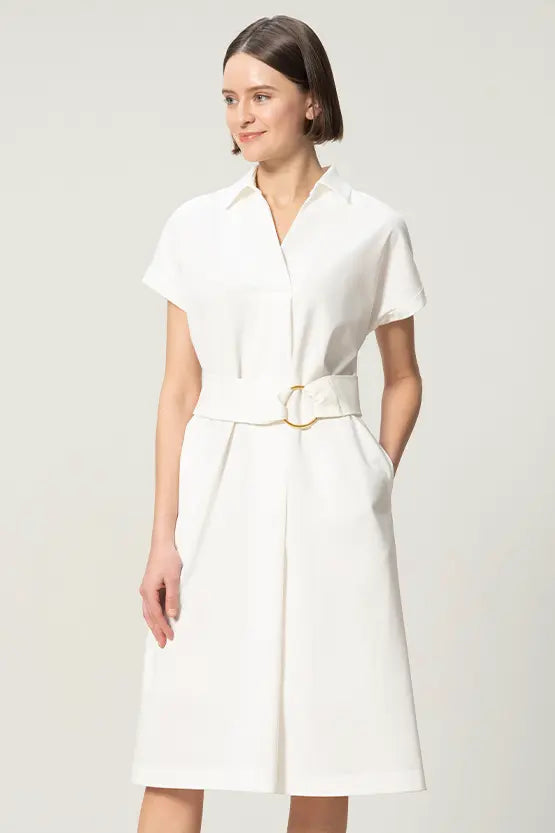 【クールテックジャージー】シャツワンピース