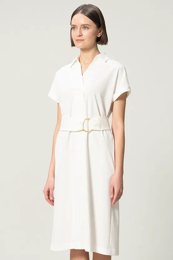 【クールテックジャージー】シャツワンピース