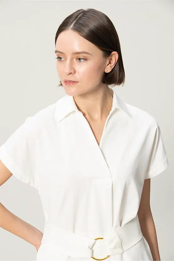 【クールテックジャージー】シャツワンピース