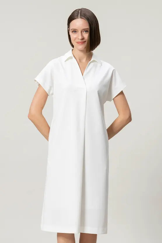 【クールテックジャージー】シャツワンピース