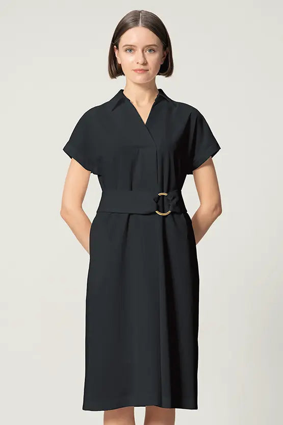 【クールテックジャージー】シャツワンピース