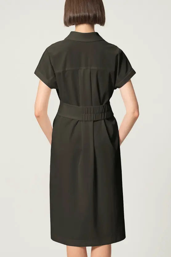 【クールテックジャージー】シャツワンピース