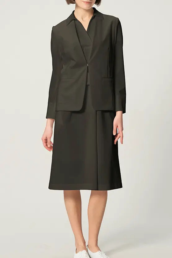 【クールテックジャージー】シャツワンピース