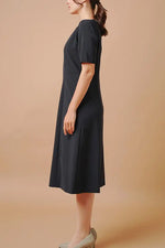 Smart Stretch Cool: Smart Stretch Cool Dark Navy A-Line Dress