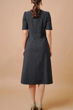 Smart Stretch Cool: Smart Stretch Cool Dark Navy A-Line Dress