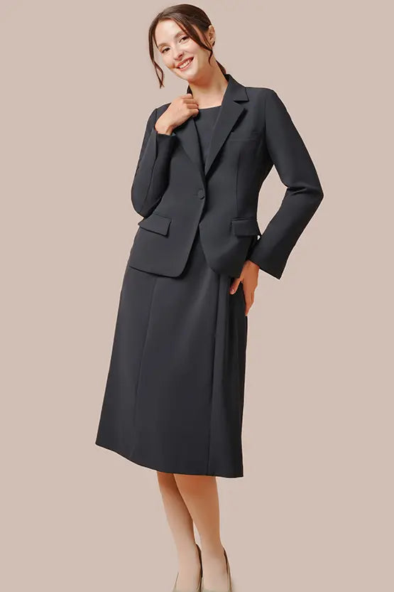 Smart Stretch Cool: Smart Stretch Cool Dark Navy A-Line Dress