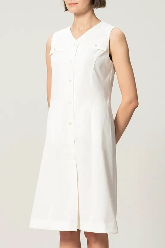 【クールテックジャージー】フロントボタンワンピース