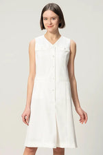 【クールテックジャージー】フロントボタンワンピース