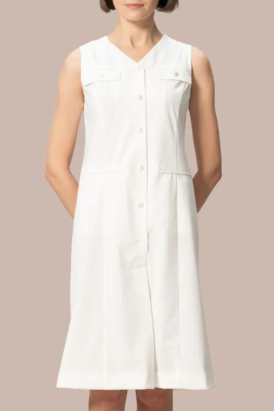 【クールテックジャージー】フロントボタンワンピース