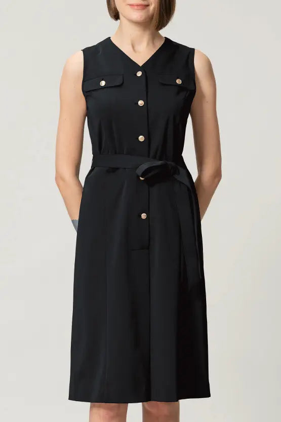 【クールテックジャージー】フロントボタンワンピース