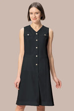 【クールテックジャージー】フロントボタンワンピース