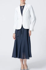 【ストレッチシフォン】ロングマーメイドワンピース