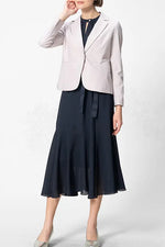 【ストレッチシフォン】ロングマーメイドワンピース