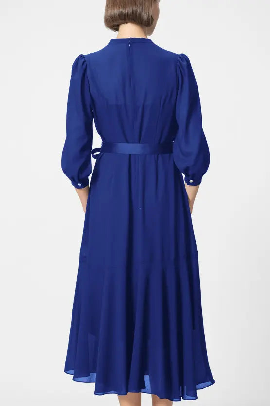 【ストレッチシフォン】ロングマーメイドワンピース