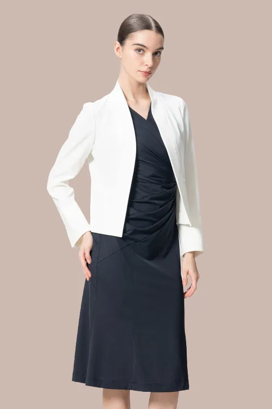 Ice Jersey Gathered Dress