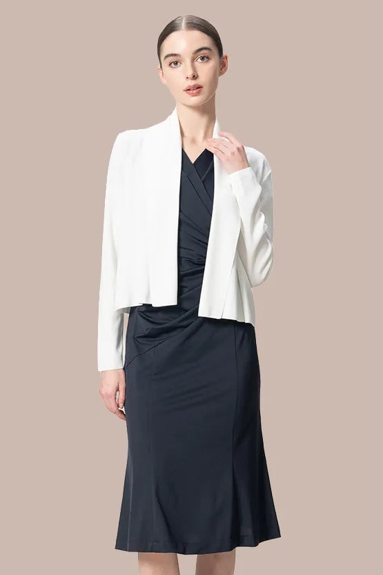 Ice Jersey Gathered Dress